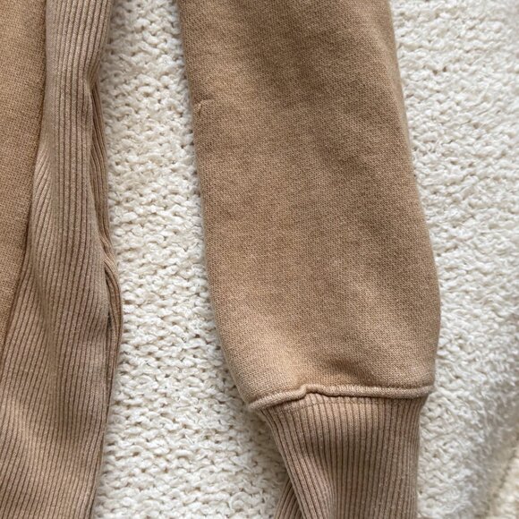 Aerie Oversized Tan Washed Sweatshirt Crewneck Slouchy Cozy Womens Size S Boho - Picture 6 of 8